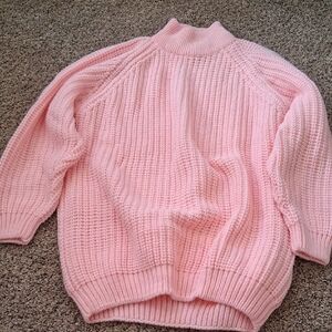 Elegant Pink Turtleneck Sweater